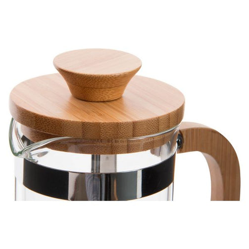 Cafetière with Plunger Dekodonia Bamboo Stainless steel (350 ml) Dekodonia