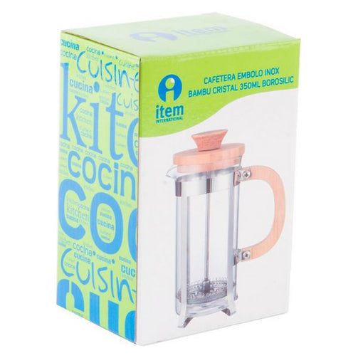 Cafetière with Plunger Dekodonia Bamboo Stainless steel (350 ml) Dekodonia