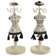 Jewellery Stand Dekodonia Resin Iron (11 x 11 x 27 cm) (2 pcs) Dekodonia