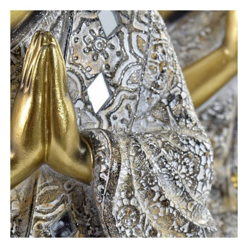 Decorative Figure Dekodonia Resin Buddha (21 x 11 x 28 cm) (2 pcs) Dekodonia
