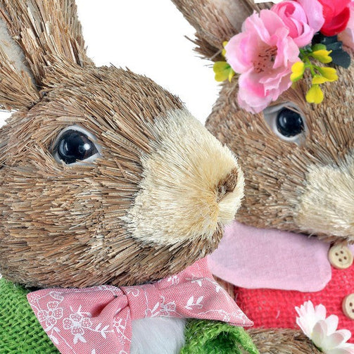 Decorative Figure Dekodonia Polyester Fibre Rabbit (17 x 16 x 40 cm) Dekodonia