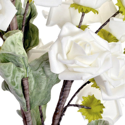 Decorative Flower Dekodonia White EVA (Ethylvynilacetate) (30 x 94 cm) Dekodonia