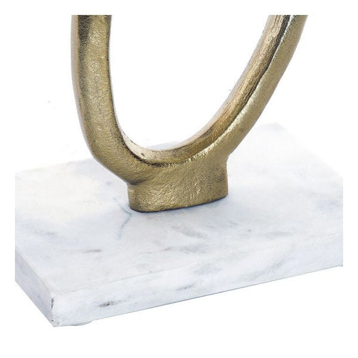 Decorative Figure Dekodonia Aluminium Marble Chic Dekodonia