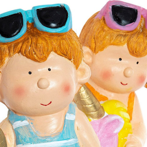 Decorative Figure Dekodonia Fibreglass Boys (2 pcs) (23 x 19 x 40 cm) Dekodonia