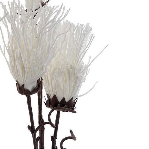 Decorative Flower Dekodonia White (28 x 105 cm) Dekodonia