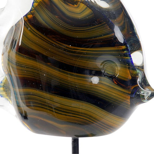 Decorative Figure Dekodonia Metal Crystal Fish (16 x 7 x 34 cm) Dekodonia