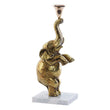 Decorative Figure Dekodonia Elephant Metal Resin Marble (10 x 8 x 26 cm) Dekodonia