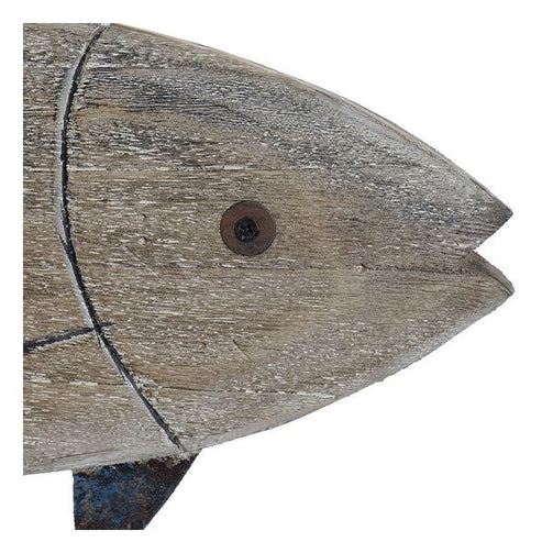 Decorative Figure Dekodonia Fish Wood Metal (53 x 12 x 46 cm) Dekodonia