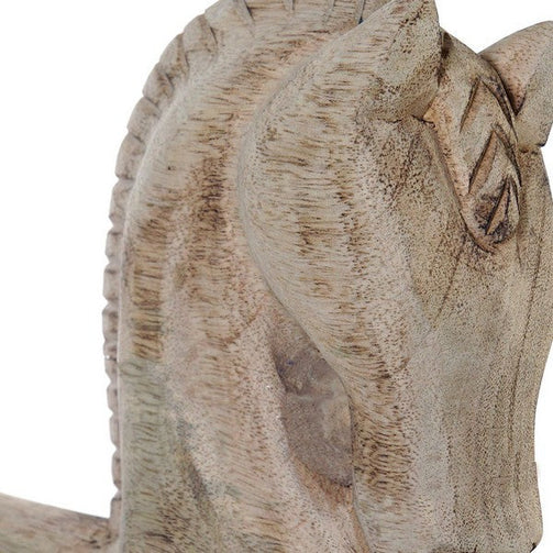Decorative Figure Dekodonia Horse Rope Mango wood (43 x 9 x 49 cm) Dekodonia