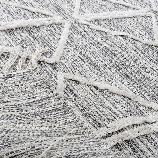 Carpet Dekodonia Grey Cotton (170 x 230 cm) Dekodonia