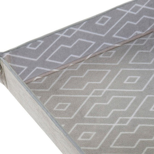 Valet Tray Dekodonia Cloth Cardboard Flocked (17 x 17 x 4 cm) Dekodonia