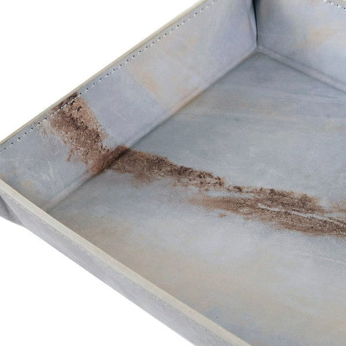 Valet Tray Dekodonia Polyurethane Metal Marble Modern (15 x 15 x 4 cm) Dekodonia