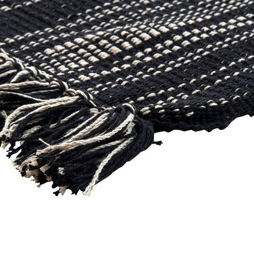 Carpet Dekodonia Black Cotton (230 x 160 cm) Dekodonia