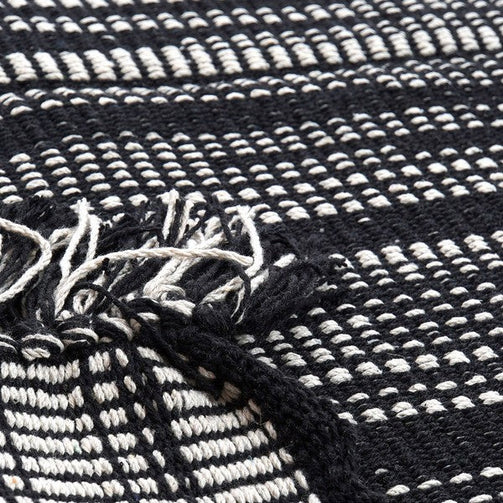 Carpet Dekodonia Black Cotton (230 x 160 cm) Dekodonia