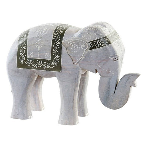 Decorative Figure Dekodonia Mango wood Elephant (28 x 10 x 21 cm) Dekodonia