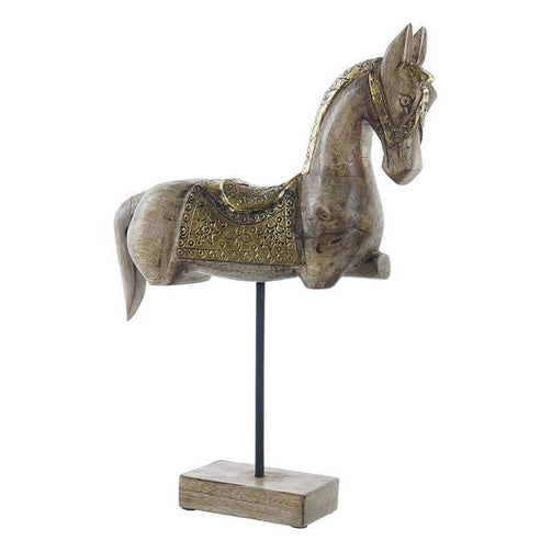 Decorative Figure Dekodonia Wood Metal Horse Dekodonia