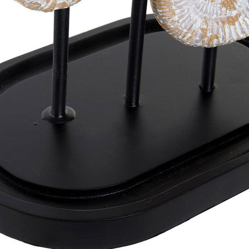 Decorative Figure Dekodonia Resin Crystal Steel (26 x 19 x 33 cm) Dekodonia