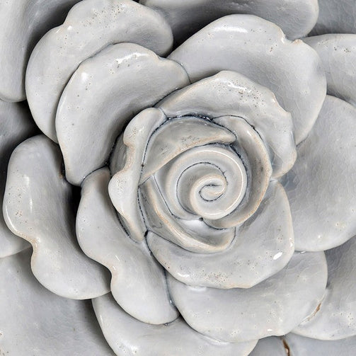 Wall Decoration Dekodonia Flower terracotta (2 pcs) (20 x 4 x 20 cm) Dekodonia