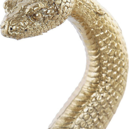 Sculpture Dekodonia Snake Golden Resin (17 x 12 x 18 cm) Dekodonia
