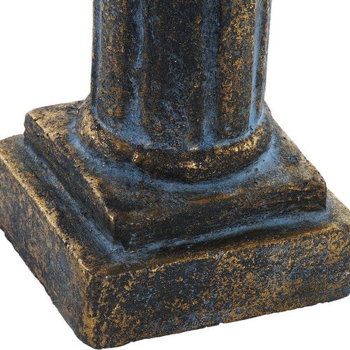 Sculpture Dekodonia Angel Golden Aged finish (19 x 18 x 63 cm) Dekodonia