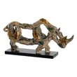 Decorative Figure Dekodonia Rhinoceros Resin (40 x 9 x 21 cm) Dekodonia