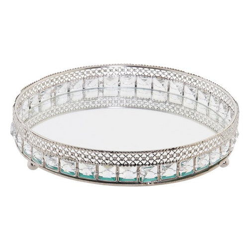 Tray Dekodonia Acrylic Steel Traditional Mirror (24 x 24 x 5 cm) Dekodonia