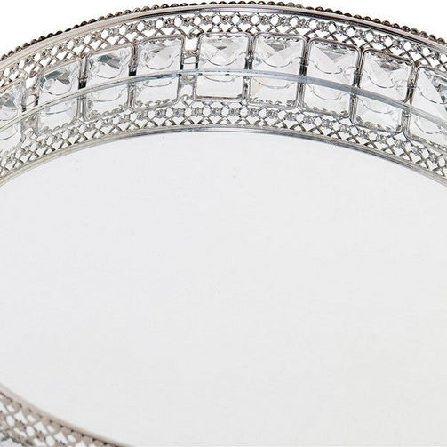Tray Dekodonia Acrylic Steel Traditional Mirror (24 x 24 x 5 cm) Dekodonia