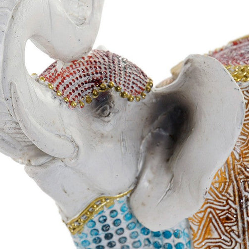 Sculpture Dekodonia Elephant White/Blue (19 x 10 x 18 cm) Dekodonia