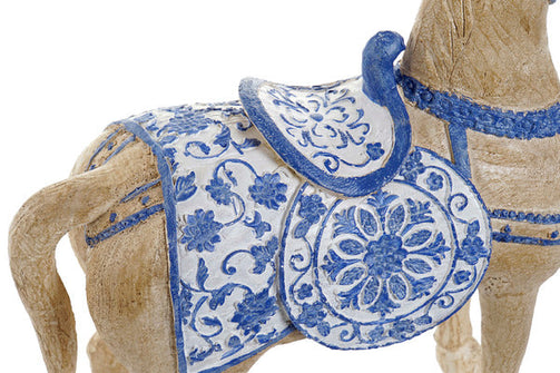 Sculpture Dekodonia Horse Brown Resin (27 x 10 x 31 cm) Dekodonia