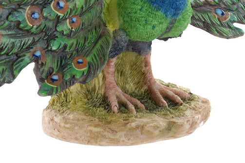 Sculpture Dekodonia Peacock Green Resin (40 x 14 x 34 cm) Dekodonia