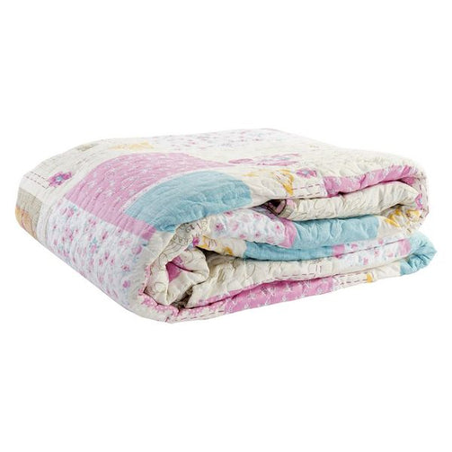 Bedspread (quilt) Dekodonia Polyester Cotton Patchwork (285 gsm) (240 x 260 cm) Dekodonia