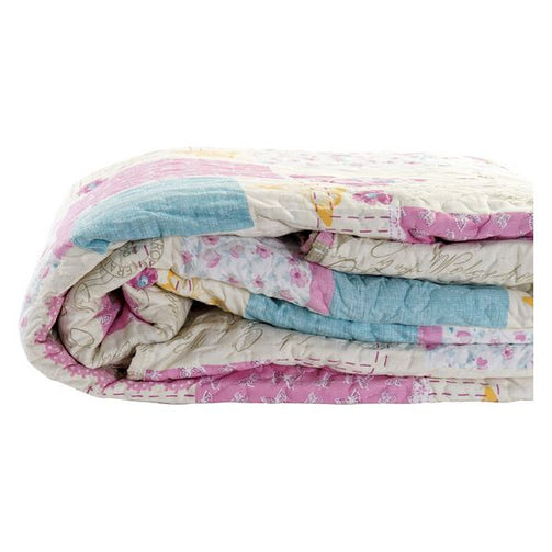 Bedspread (quilt) Dekodonia Polyester Cotton Patchwork (285 gsm) (240 x 260 cm) Dekodonia