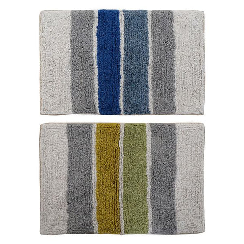 Carpet Dekodonia Striped Cotton (2 pcs) (80 x 1 x 50 cm) Dekodonia