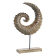 Decorative Figure Dekodonia Horn Metal Mango wood (29 x 7 x 45 cm) Dekodonia