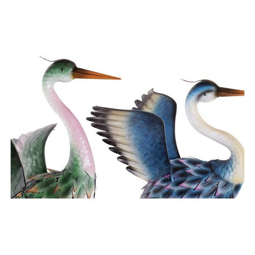 Decorative Figure Dekodonia Bird Metal (2 pcs) (36 x 44 x 92 cm) Dekodonia