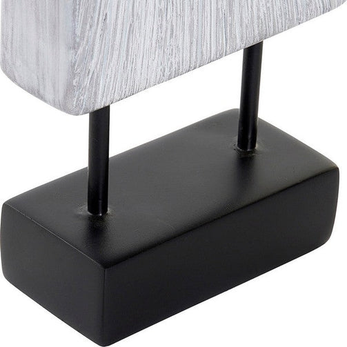 Decorative Figure Dekodonia Grey Resin (16 x 7 x 49 cm) Dekodonia