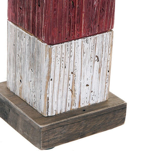 Headlight Dekodonia Ornamental Sailor Metal Paolownia wood (10 x 10 x 42 cm) Dekodonia