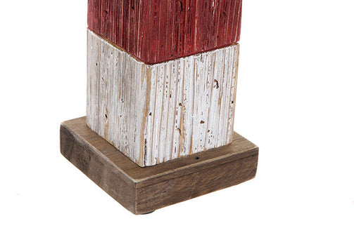 Headlight Dekodonia Ornamental Sailor Metal Paolownia wood (10 x 10 x 42 cm) Dekodonia