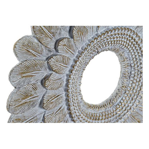 Decorative Figure Dekodonia Feathers Resin (32 x 9 x 42 cm) Dekodonia