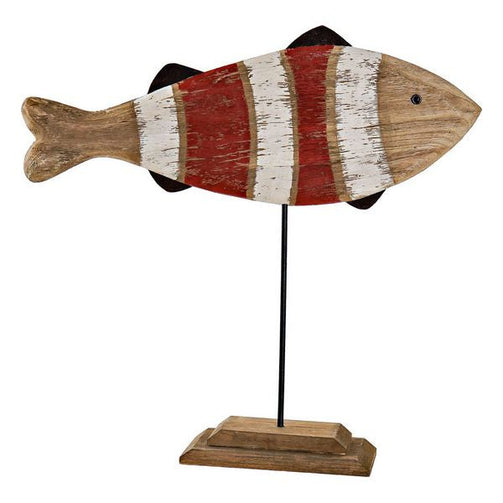 Decorative Figure Dekodonia Wood Metal Fish (59 x 12 x 57 cm) Dekodonia