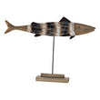 Decorative Figure Dekodonia Wood Metal Fish (56 x 7 x 40 cm) Dekodonia