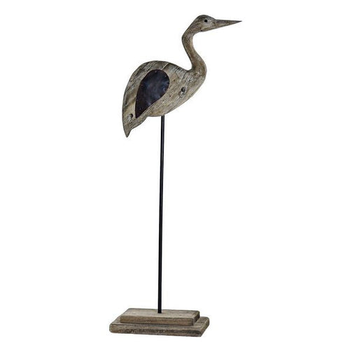 Decorative Figure Dekodonia Bird Wood Metal (29 x 13 x 67 cm) Dekodonia