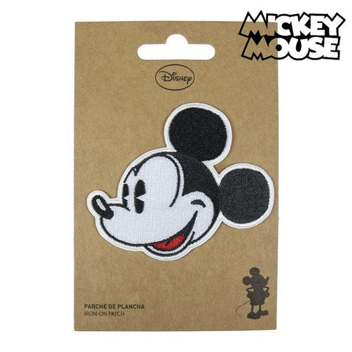Patch Mickey Mouse Black White Polyester Mickey Mouse