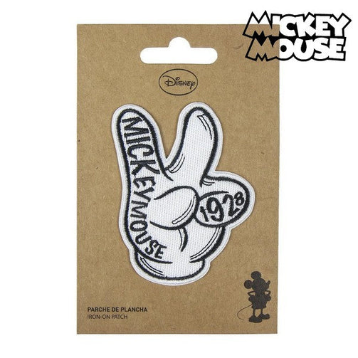 Patch Mickey Mouse White Polyester Mickey Mouse