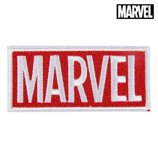 Patch Marvel White Red Polyester Marvel