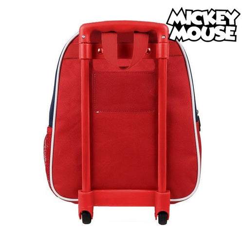 3D School Bag with Wheels Mickey Mouse Red Mickey Mouse