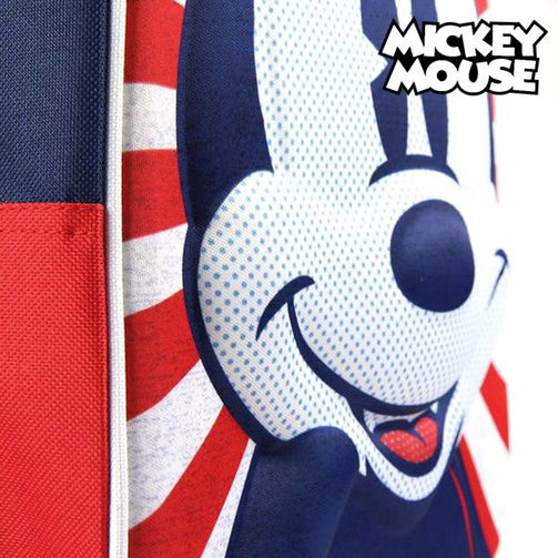 3D School Bag with Wheels Mickey Mouse Red Mickey Mouse