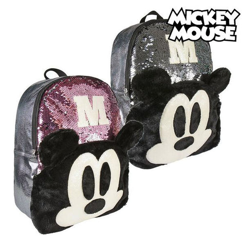 Casual Backpack Mickey Mouse sequins (31 x 40 x 12 cm) Mickey Mouse