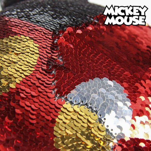 Magic Sequinned Mermaid Cushion Mickey Mouse 74490 Red (30 X 30 cm) Mickey Mouse