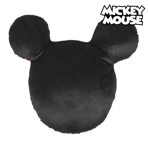 Magic Sequinned Mermaid Cushion Mickey Mouse 74490 Red (30 X 30 cm) Mickey Mouse